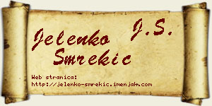 Jelenko Smrekić vizit kartica